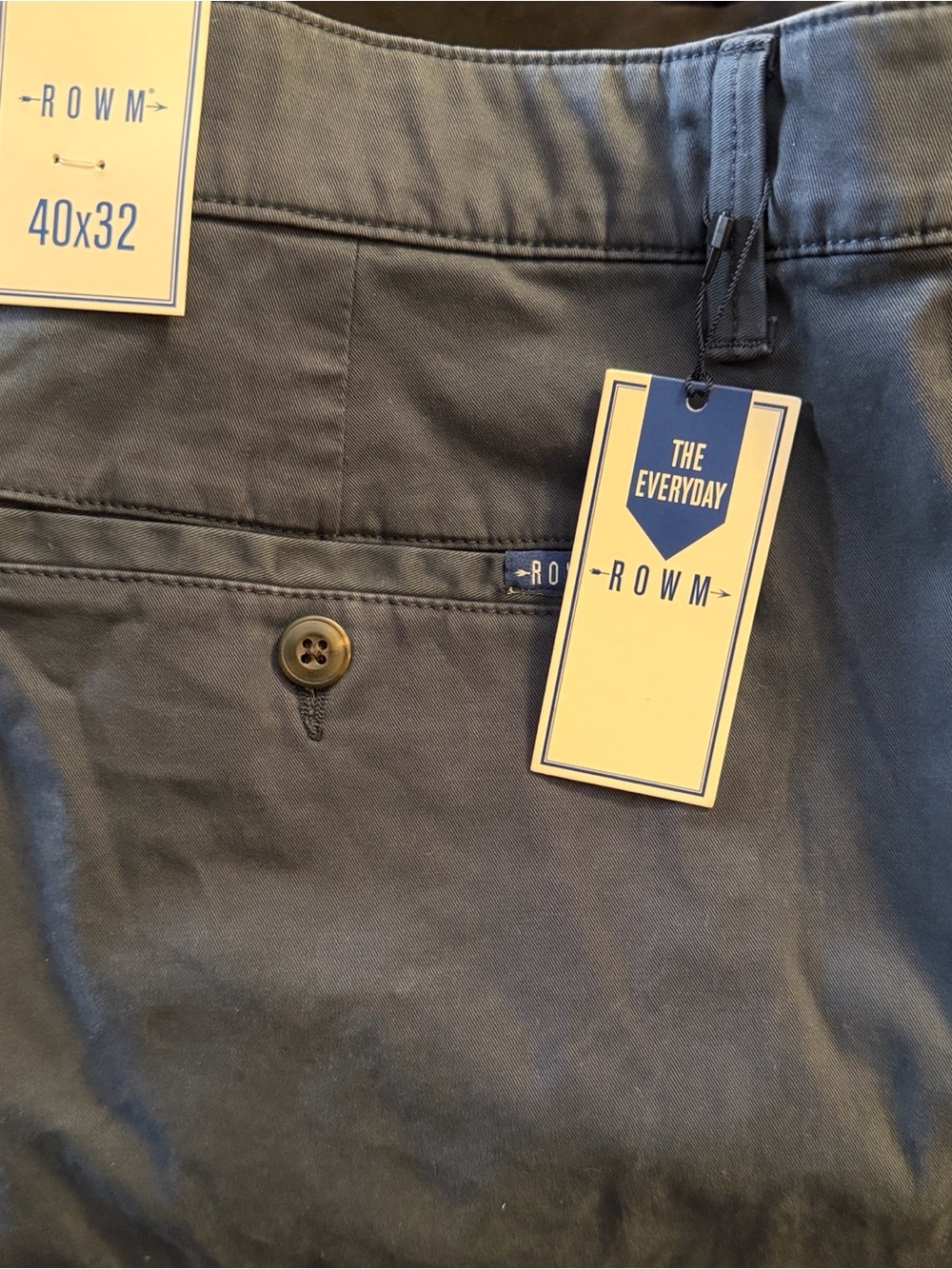 ROWM The Everyday Chino Pants in Navy Blue